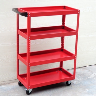 Auto Repair Three-Layer Tool Box Cabinet Trolley Multi-Functional Parts Turnover Mobile Cart Multi-Layer Shelf Four-Layer Tool Cart