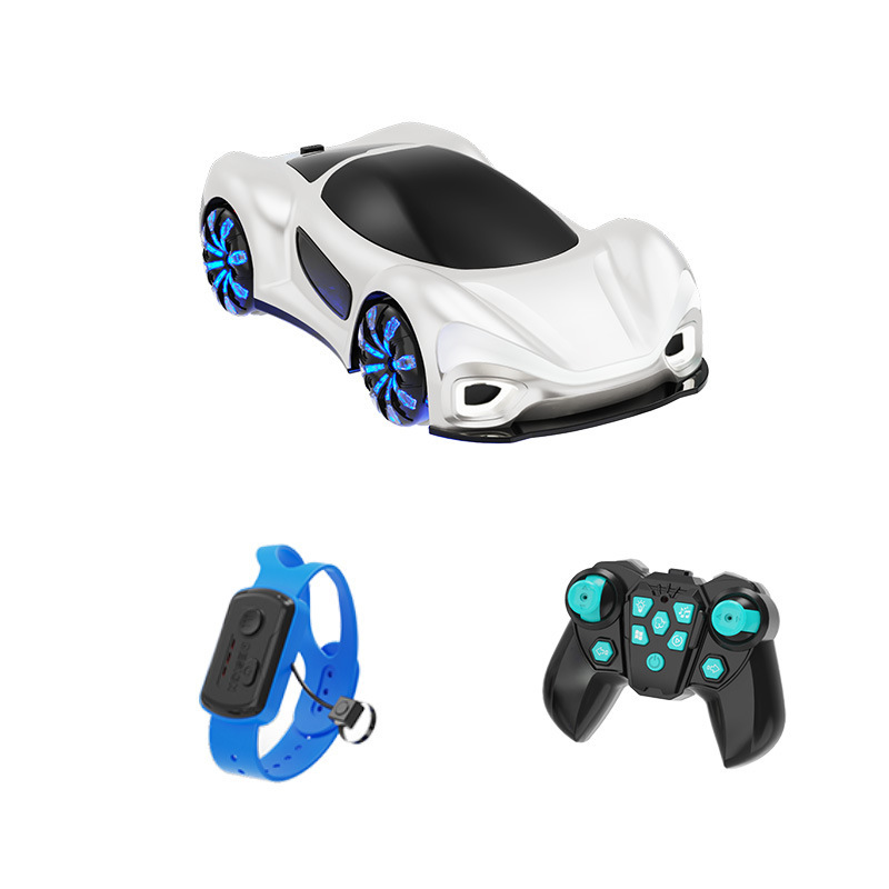 Juguetes de control remoto de inducción de gestos para niños nueva energía recargable coche 4WD futuro concepto de coche de carreras regalos para niños