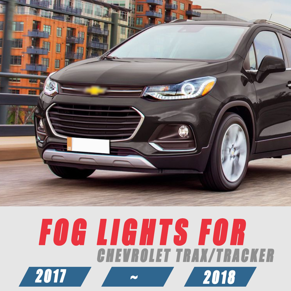 Aplicable a Chevrolet 17 ~ 18 años nuevo conjunto de lámpara de niebla delantera Chuangcool, lámpara de conducción diurna, conjunto de lámpara de barra frontal