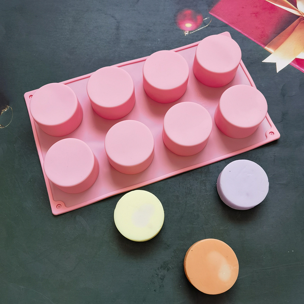 8 molde de pastel cilíndrico 34 molde de silicona pastel helado pudín molde de postre jabón utensilios