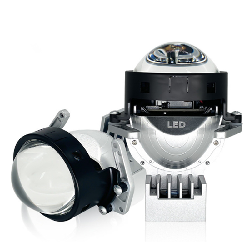 P30 Lente de doble luz LED para automóviles luz alta luz baja lente láser faro adecuado para accesorios de modificación de automóviles