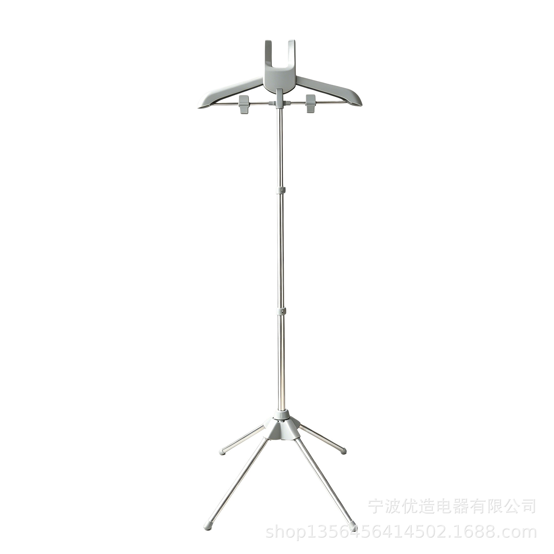 Soporte Telescópico para Vaporizador de Ropa de Aleación de Aluminio Plegable y Ajustable para Hogar