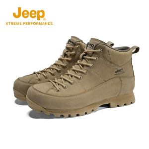 Jeep, Martens, демисезонные нескользящие кожаные легкие кроссовки подходит для пеших прогулок