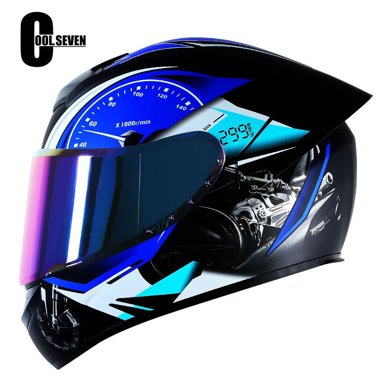 3C certificado casco de la motocicleta DOT casco completo casco de la motocicleta del coche eléctrico de comercio exterior fábrica Four Seasons National Standard Class A