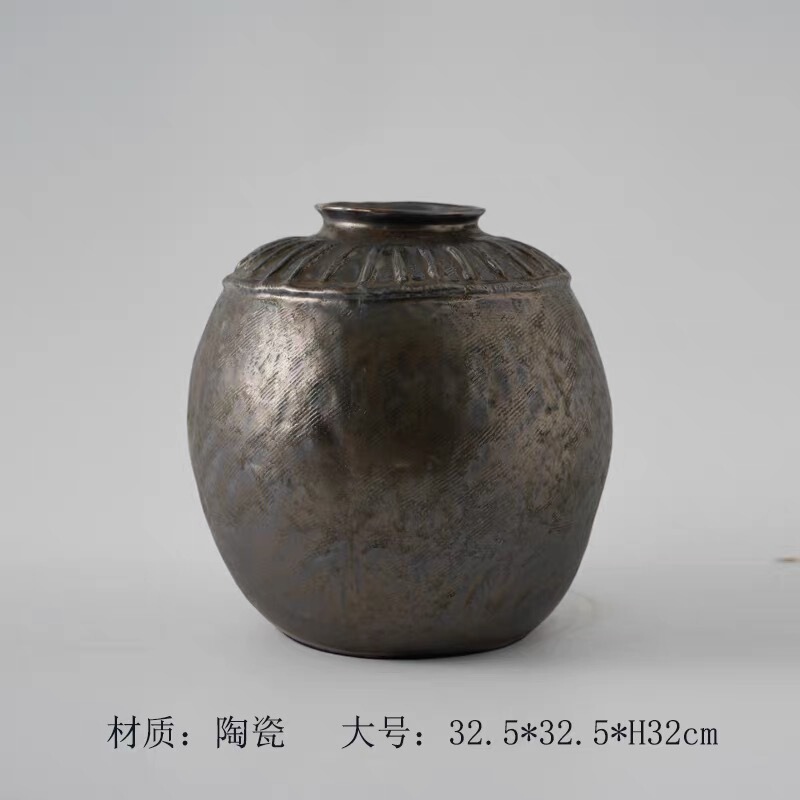 寂風手作り美ラード風陶磁器花瓶芸術サンプルプレート間民宿茶室花器異形アクセサリー置物|undefined