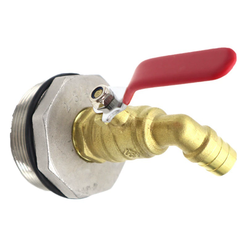 Соединение ствола 2 дюйма наружный винт кран 50 галлонов 200-литровый масляный барабан 3/4 дюйма водяной рот шланг выпускной клапан нержавеющий