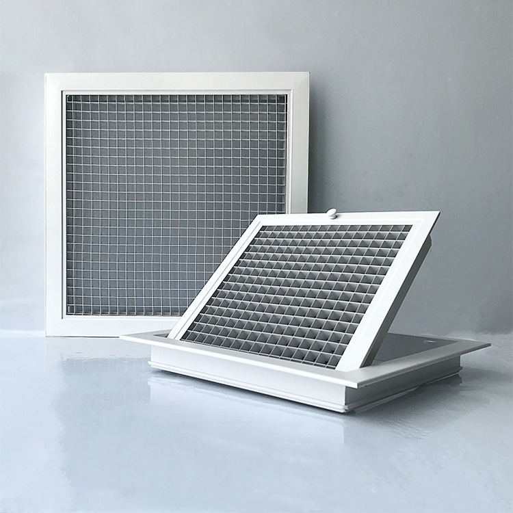 Air Conditioning Aluminum Eggcrate hinged Ceiling Air Grille
