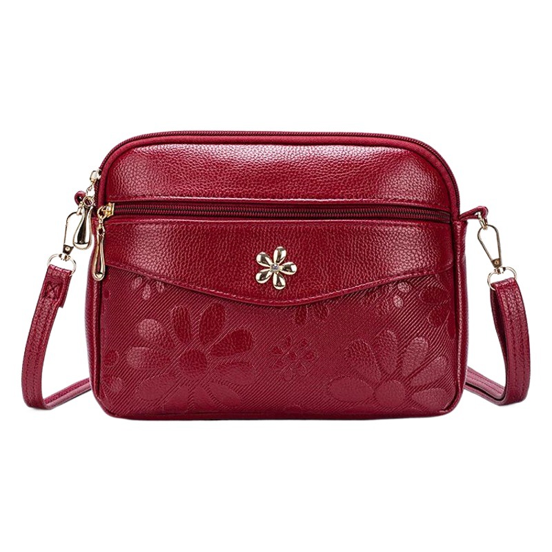 Bolso de gran capacidad para Mujeres Nuevo transfronterizo Bolso de mujer de mediana edad elegante bolso de hombro impreso bolso de mensajero crossbody impermeable