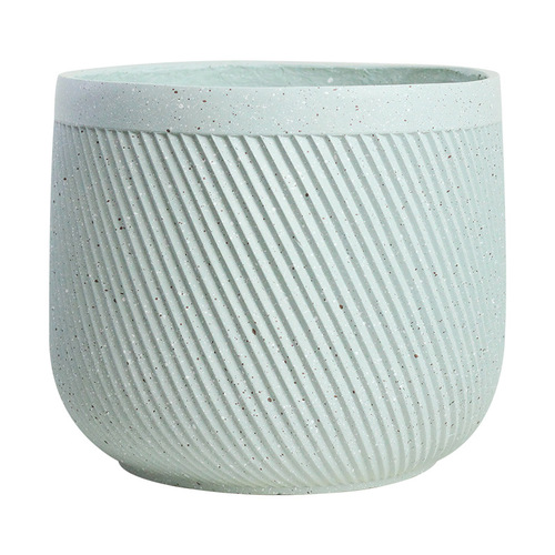Nordic simple balcony large diameter big belly piano leaf banyan green plant home ceramic magnesium oxide living room floor-standing large flower pot