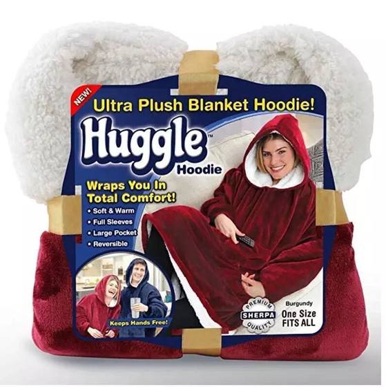 Factory Supply Flannel Home Lazy Wear Pullover TV Blanket Outdoor Cold-proof Sweatshirt Hooded Home Nightgown