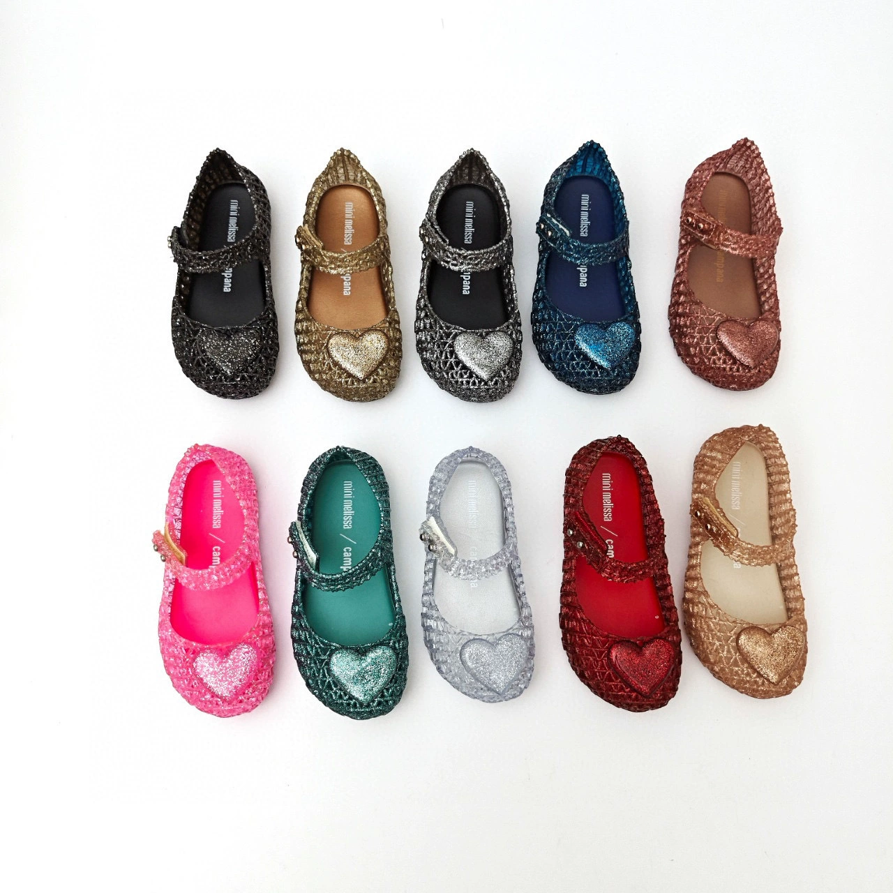 2025 Детские сандалии Melissa с сердечками, плоские туфли-гнездышко, туфли принцессы, ароматные желейные туфли для девочек, пляжная обувь