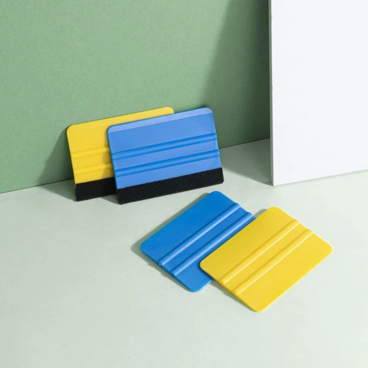 Четырехсекционный скребок для пленки, автомобильная одежда, меняющая цвет пленки, рекламный специальный инструмент, бархатный скребок против царапин и антистатический оптом