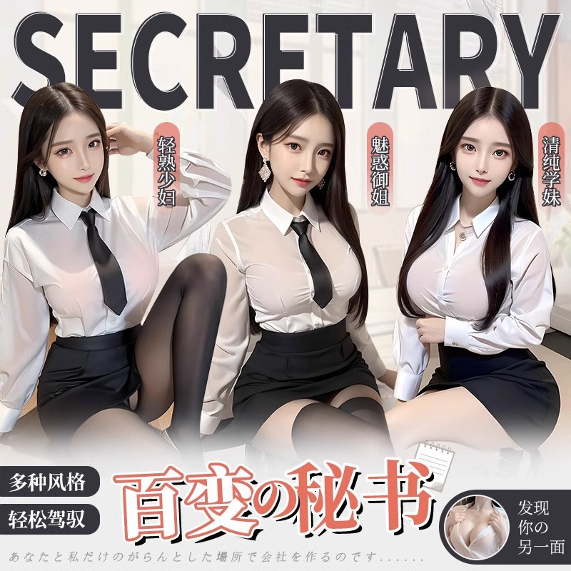 섹시한 속옷 섹시한 비서 유니폼 세트 유혹 로브 뜨거운 침대 열정 한밤중 매력 잠옷