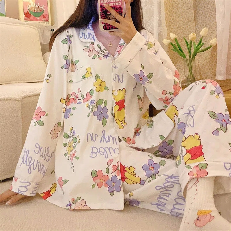 1366#흰 꽃 곰돌이 푸