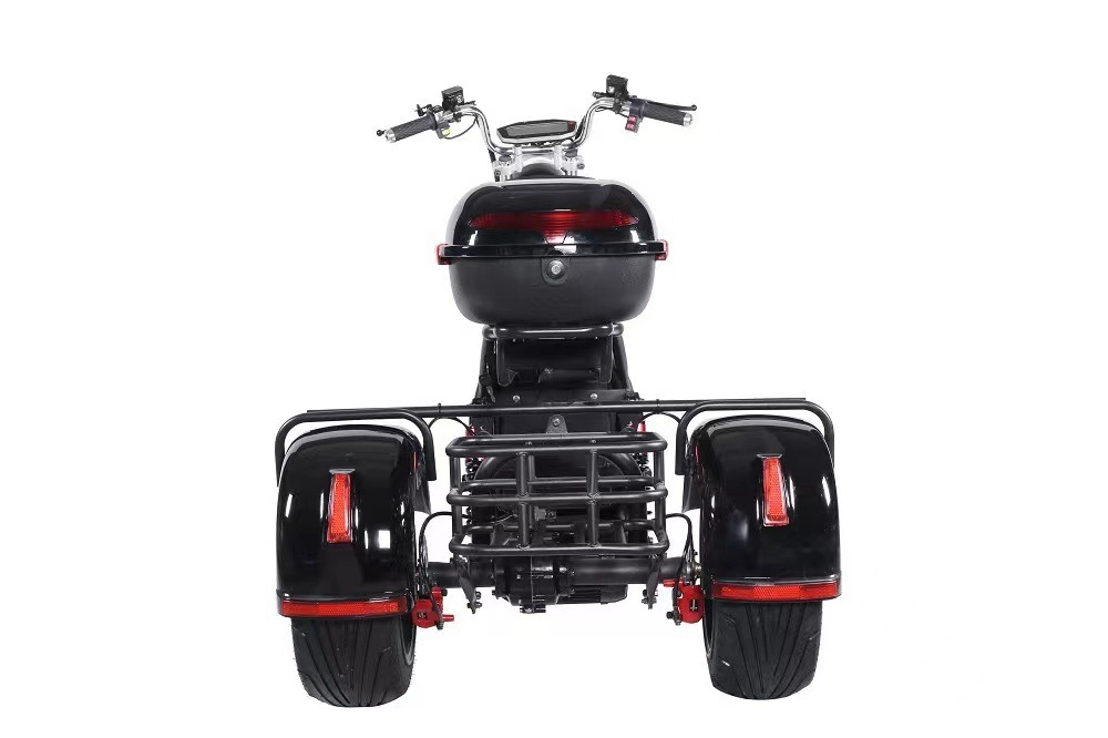 Cross-Border Harley Electric Tricycle with Wide Tires for Off-Road Use, Msds Lithium Electric Scooter, Two-Wheeled Adult Skateboard Scooter