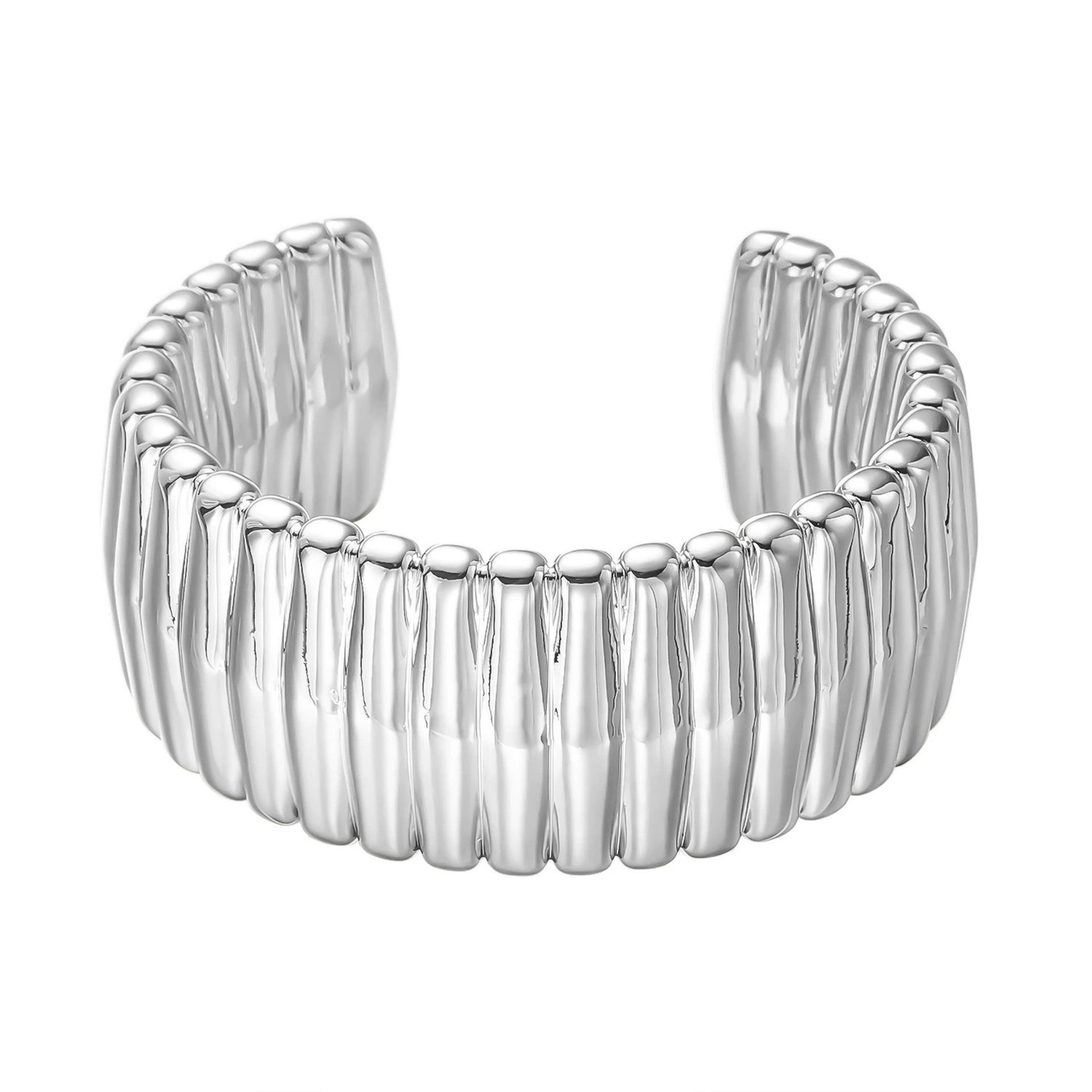 GeometricSmooth CCB Bracelet Brazalete brillante transfronterizo Joyas abiertas de acrílico europeo y americano