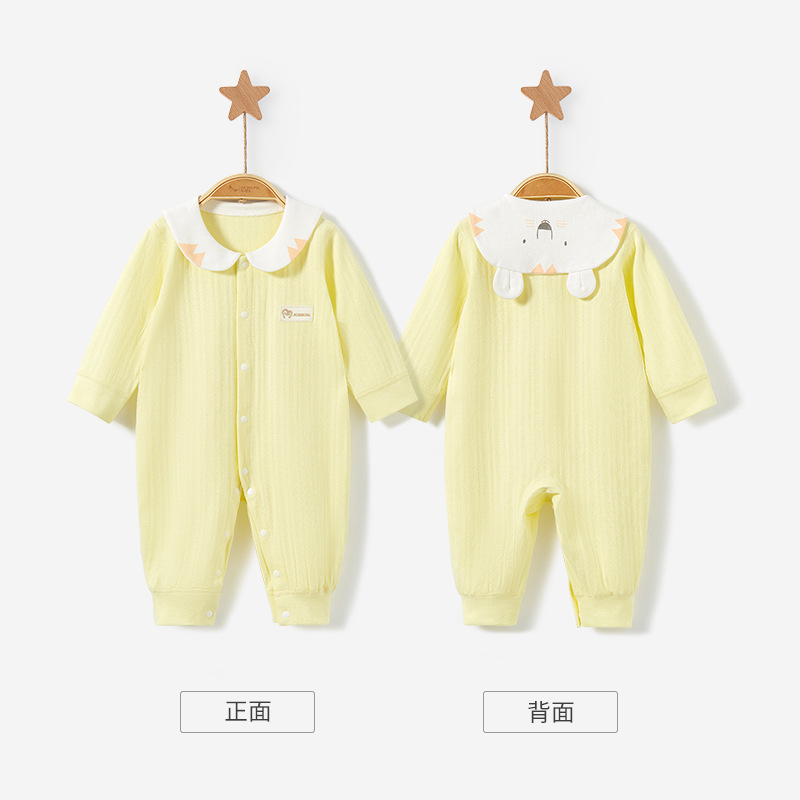 Mono de bebé Primavera, Otoño e Invierno de los hombres y las mujeres de algodón fino bebé Super lindo mameluco traje otoño recién nacido Ropa