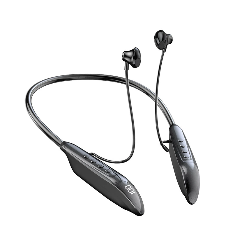 Bluetooth-наушники M518, шейный обод с цифровым LCD, Bluetooth v5.3, до 90 часов воспроизведения