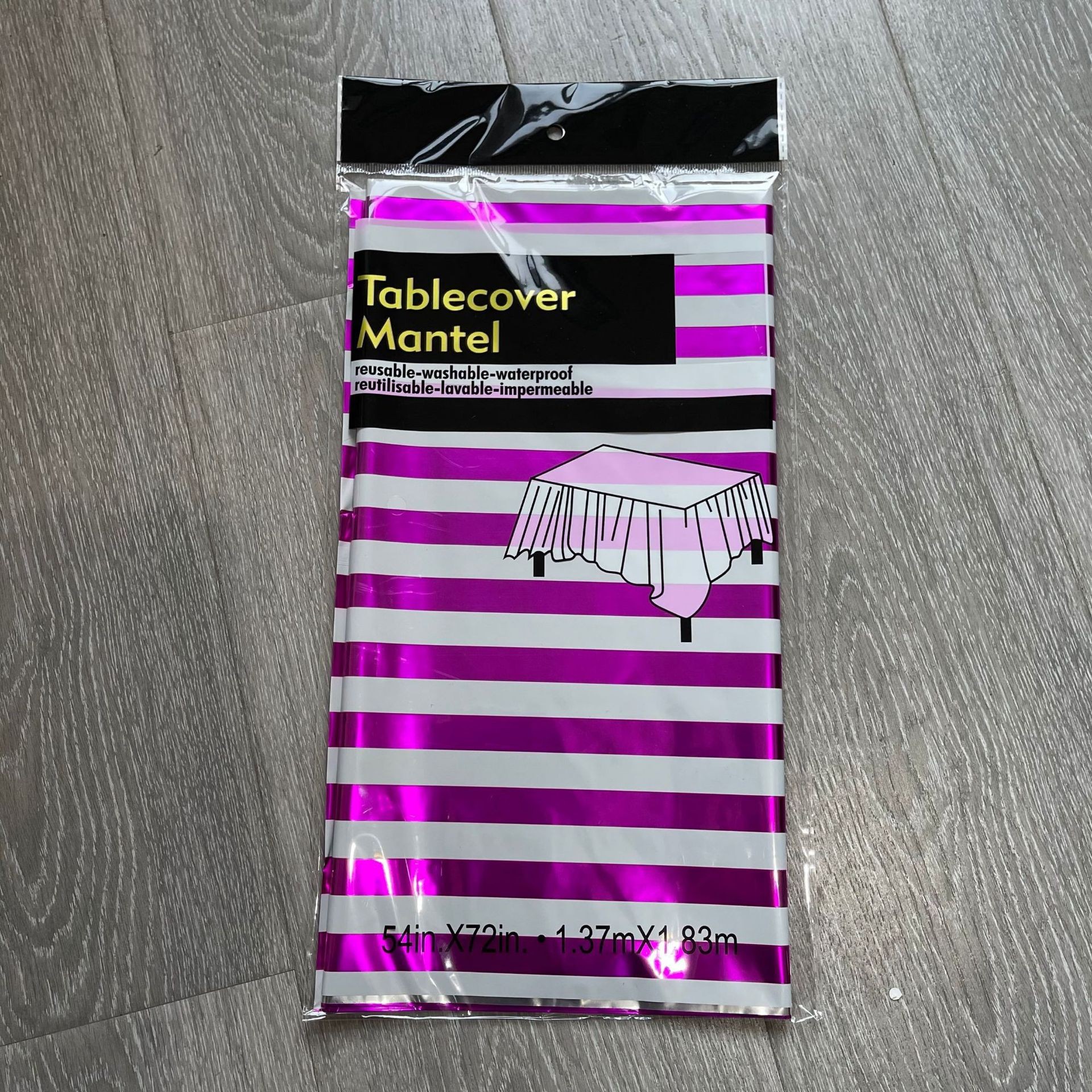 Mantel desechable para Amazon con pequeños puntos dorados/plateados