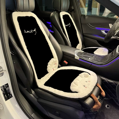and Winter Warm Car Lumbar — Waist support - plush-dumpling-front-seat-cushion-2-backrest-2
