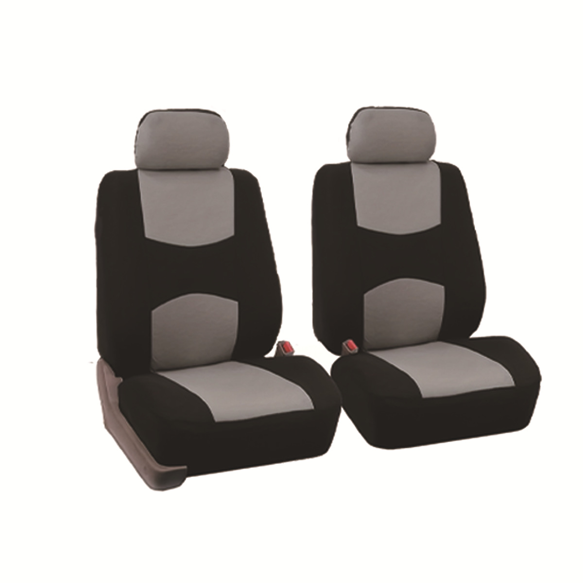 Fundas universales de tela para asientos de coche, superventas transfronterizas, diseño sencillo con bloques de color, fundas de cojín suaves y cómodas al por mayor.