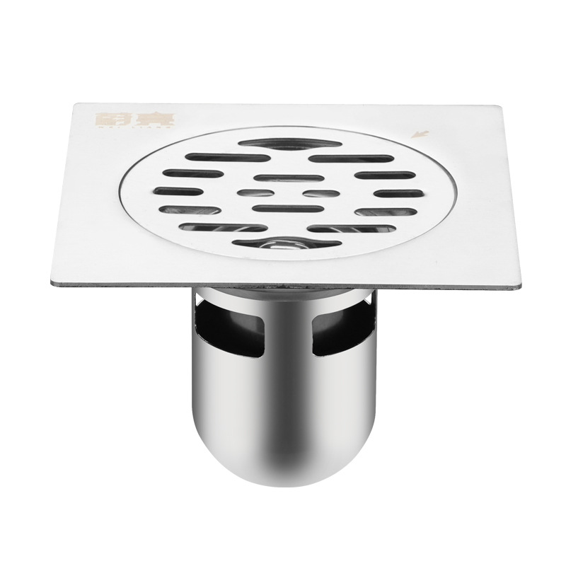 304不锈钢地漏防臭浴室洗衣机水地漏深拉丝地漏