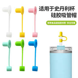 亚马逊Stanley硅胶吸管帽防溢水杯吸管盖配件史丹利水杯吸管帽
