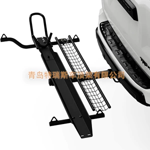 Rear Hitch Mount Motorcycle Carrier for Installation on the Rear of the Vehicle