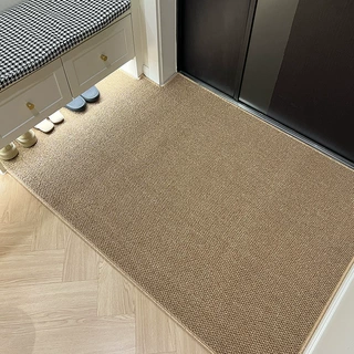 家用菠萝圈入户门地垫日式侘寂仿剑麻猫抓地毯防滑门垫玄关脚垫