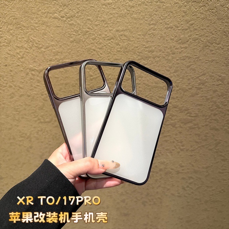 Suitable for the New Matte Electroplated Iphonexr Modified to 17Pro High-End 11 Modified to 17Pro Modified Machine All-Inclusive Mobile Phone