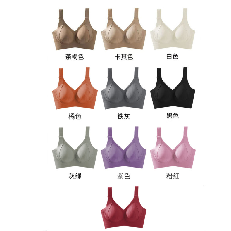 Plus-Size 100kg Full-Cup Adjustable Bra for Women with Large Busts, Minimizing Bra, Anti-Sagging, Large Size, Seamless, Side Breast Collection