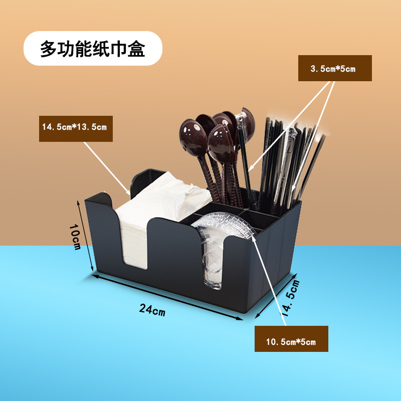 Soporte de vasos de plástico moldeado, para café y té, diseño de barra - Comercial