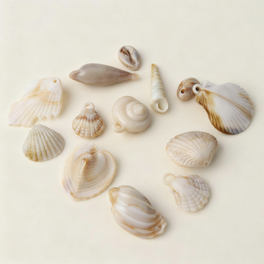 Acrylic Shell Conch Pendant Two-Color Handmade DIY Necklace Bracelet Pendant Clothing Jewelry Accessories Acrylic