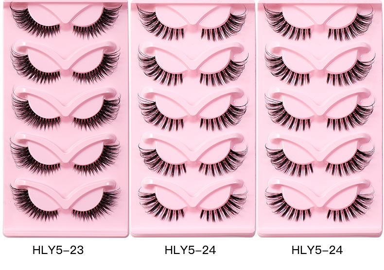 Simple Style Solid Color Imitation Mink False Eyelashes 1 Piece display picture 1