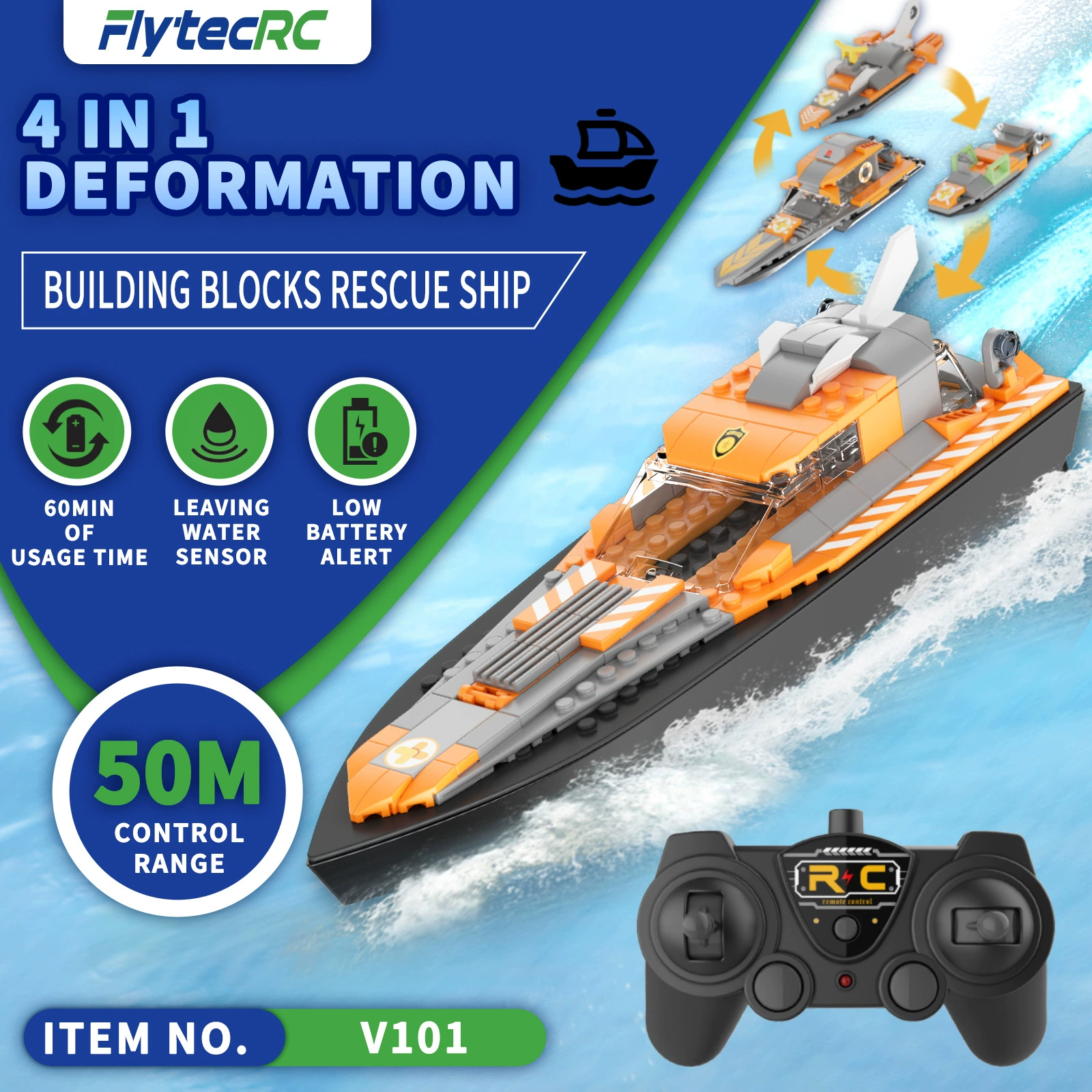 Конструктор V101, развивающий творческую игрушку для строительства корабля