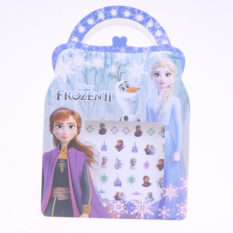 Genuine cute Mickey Minnie nail stickers Cartoon creative Frozen princess nail stickers children's dressing stickers