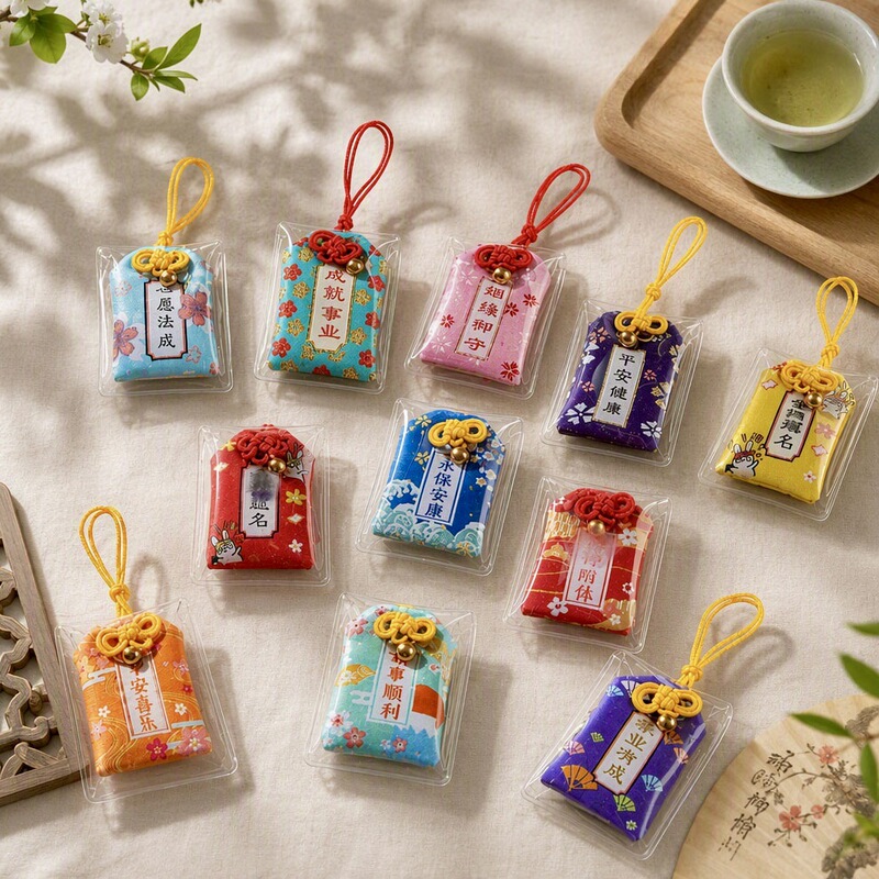 Mid-Autumn Festival Putuo Scenic Area Traditional-Style Mugwort Guanyin Prayer Sachet Good Luck Charm for College Entrance Exam and Safety Pendant Amulet