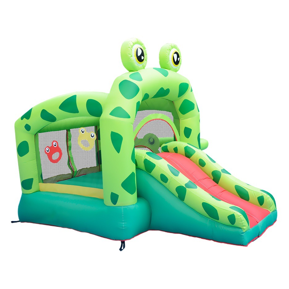 Castillo inflable infantil Doctor Dolphin, tobogán inflable pequeño para interiores, trampolín inflable con forma de rana, castillo inflable infantil.