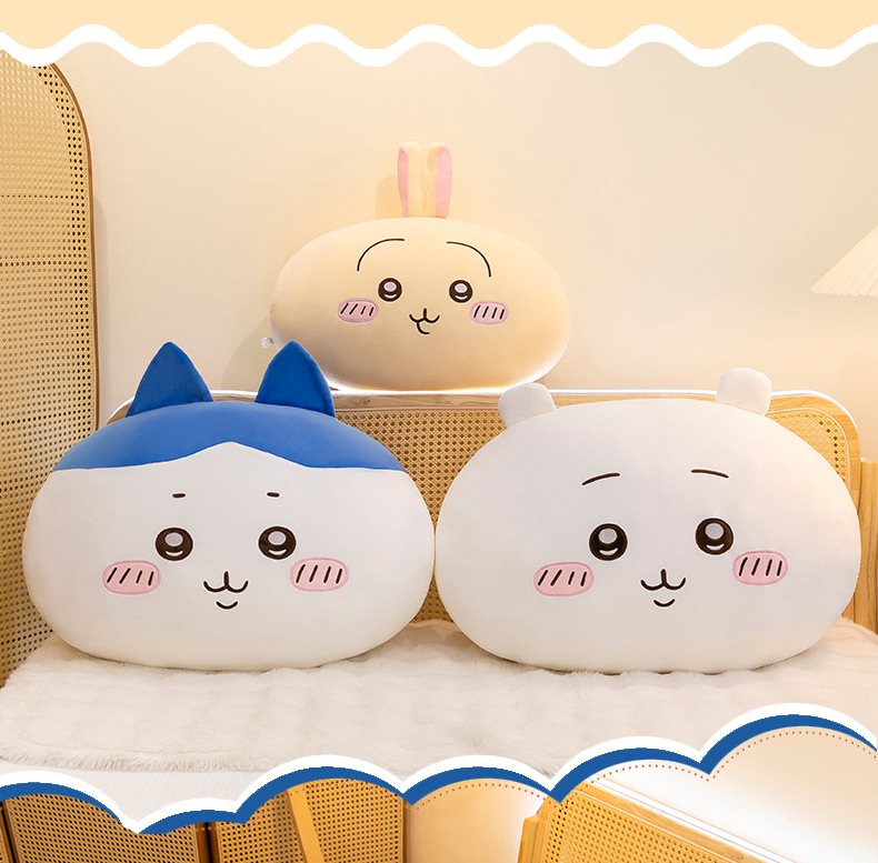 New Cartoon Jiyka Wow Pillow Small Eight Usaqi Doll Plush Toy Pillow chiikawa Women's Gift