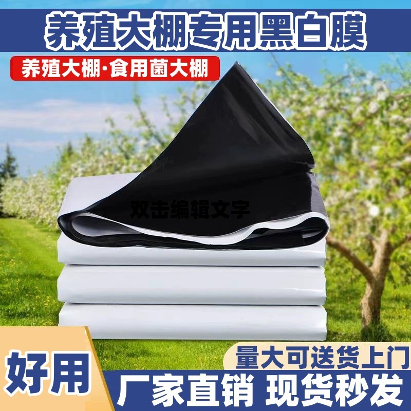 Импортированная черно-белая пленка солнцезащитная теплоизоляционная пленка утолщена антивозрастная аквакультура теплая пленка черно-белая пленка бутик долголетия пленка
