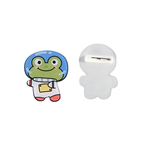 New Japanese and Korean cute cartoon pins acrylic brooch wholesale astronaut astronaut badge pendant trinkets