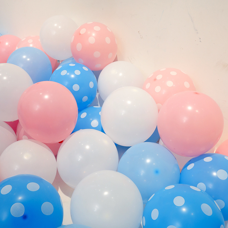 Set de globos de lunares coloridos para decoración cumpleaños_voghion.com