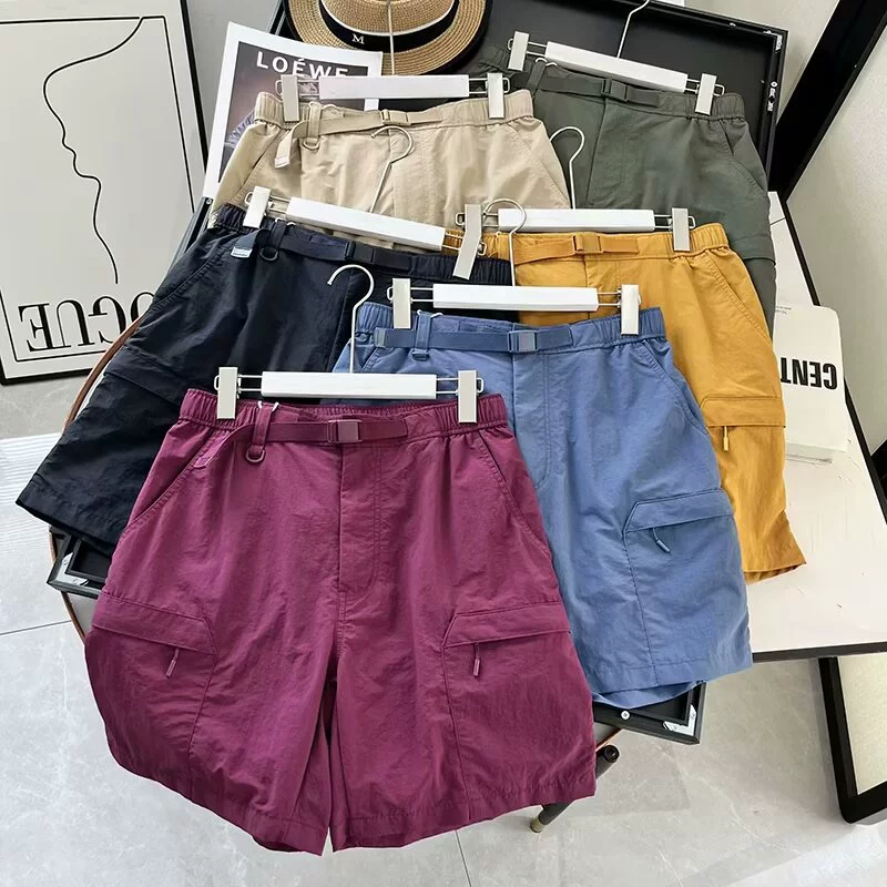Рекомендуемые летние мужские и женские повседневные шорты из нейлона повседневные шорты средние брюки свободные укороченные спортивные брюки повседневные дикие
