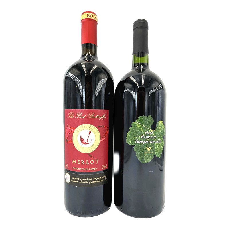 西班牙进口红酒 塞万提斯之家丹魄红葡萄酒1.5L大炮梅洛红酒