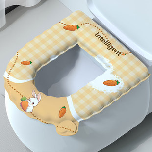 Thickened EVA Toilet Mat Washable Super Thick Toilet Cushion All Seasons Universal Toilet Cushion Paste Toilet Cushion