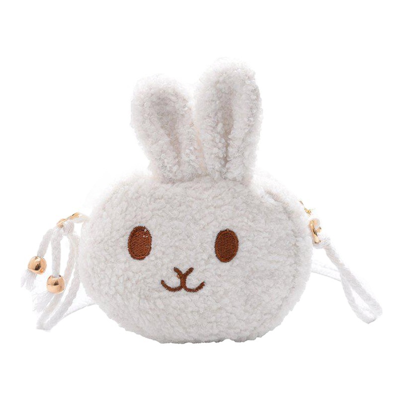 2022 nuevo conejito de peluche de los niños bolsa de mensajero coreano lindo niñas bolso de hombro niño monedero