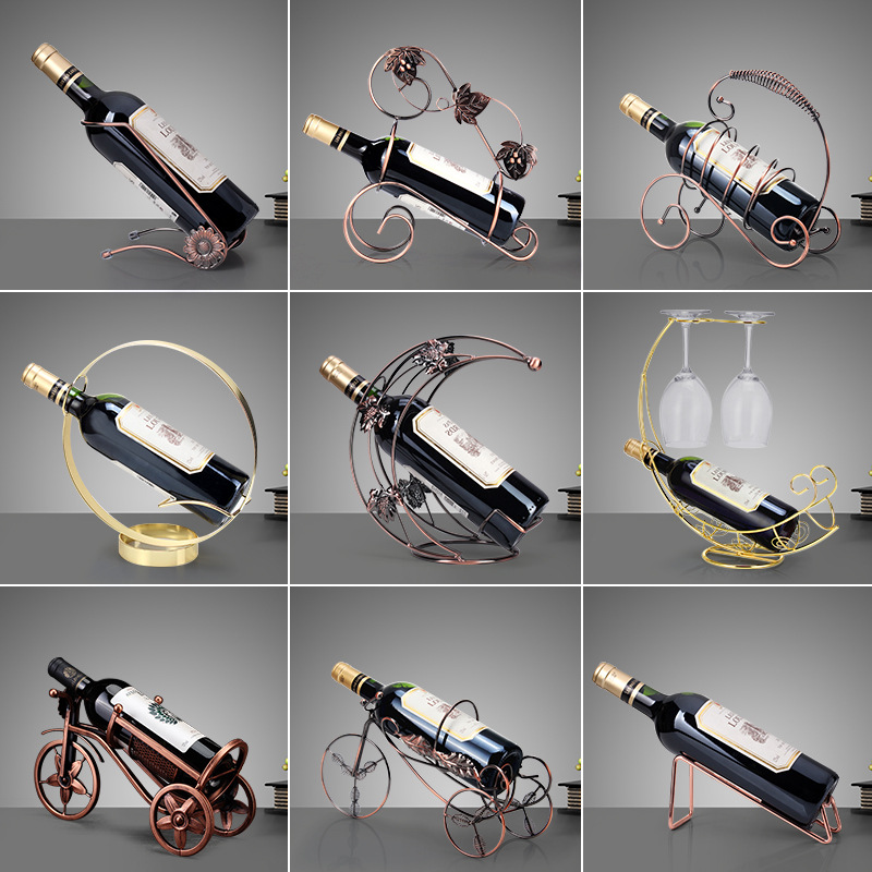 Household Wine Glass Rack Wine Cabinet Wine Rack Ornaments Wine Decoration Inverted Wine Bottle Rack Modern Light Luxury Wine Rack