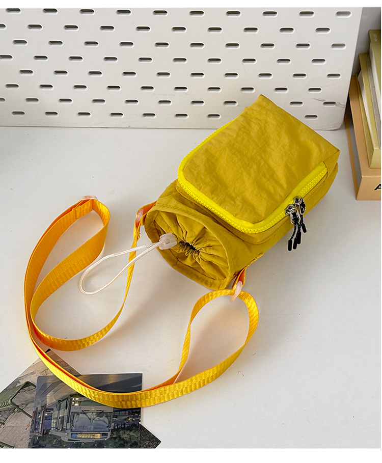 New solid-color student cycling casual women's bag, lightweight outdoor mobile phone bag and accessory bag undefined