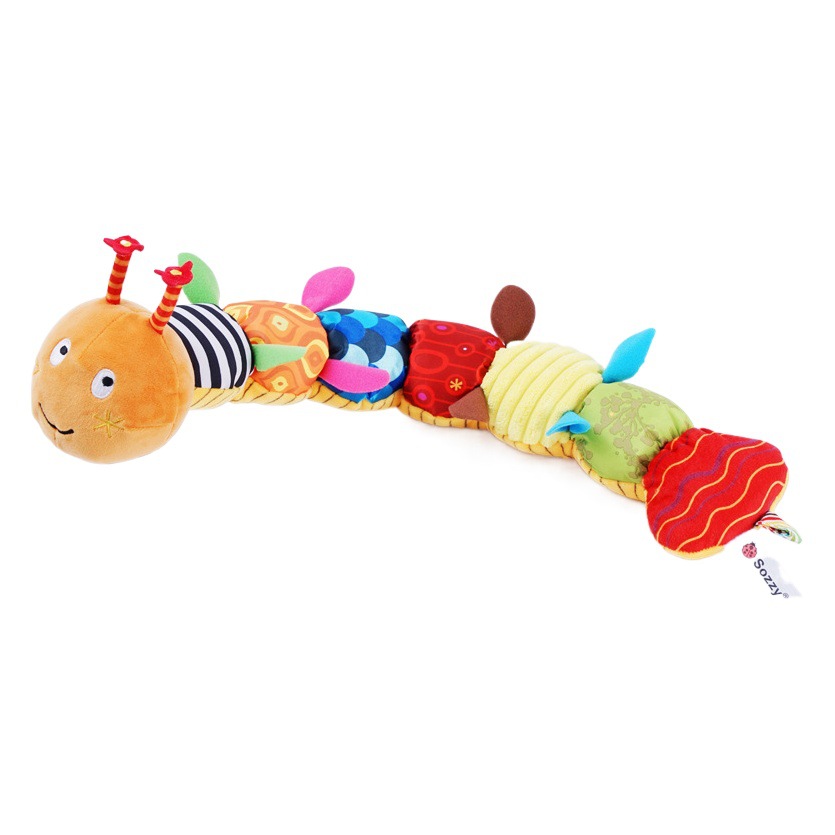 Sozz música Oruga regla de altura bebé sonando papel BB llamada juguete de peluche bebé regla de medición de altura regla de juguete