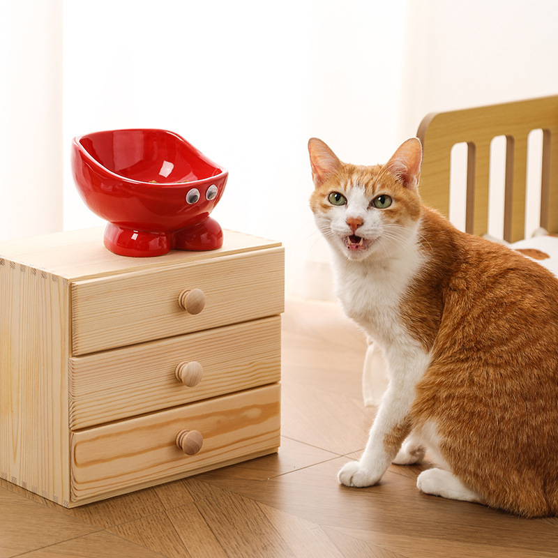 猫ボウルセラミックペットボウル背骨を保護するための背の高い猫ライスボウル猫水ボウルドッグボウルドッグボウルライスボウル用品卸売|undefined